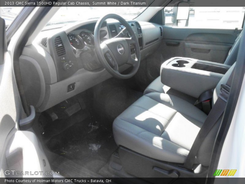 Summit White / Dark Titanium 2013 GMC Sierra 3500HD Regular Cab Chassis