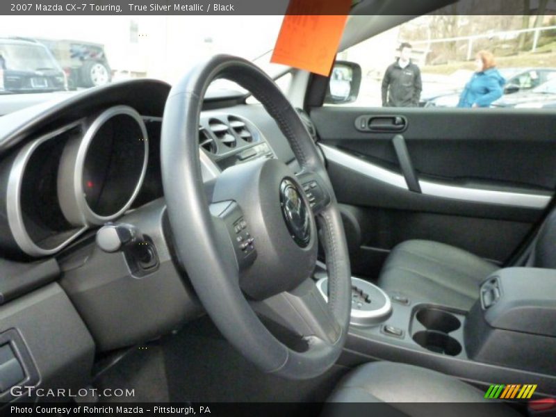 True Silver Metallic / Black 2007 Mazda CX-7 Touring