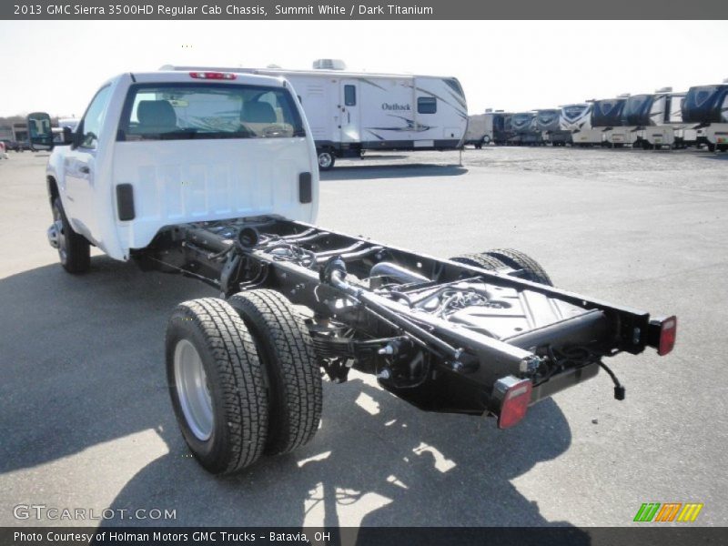 Summit White / Dark Titanium 2013 GMC Sierra 3500HD Regular Cab Chassis