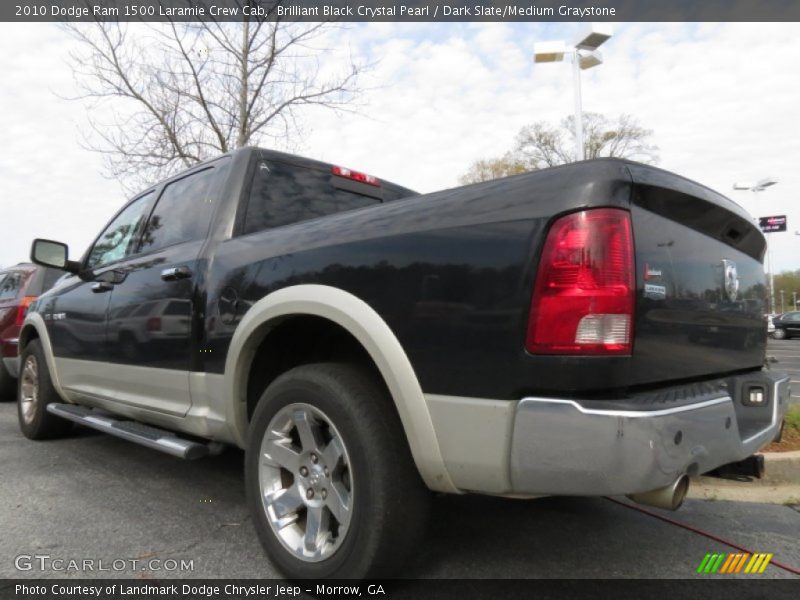  2010 Ram 1500 Laramie Crew Cab Brilliant Black Crystal Pearl