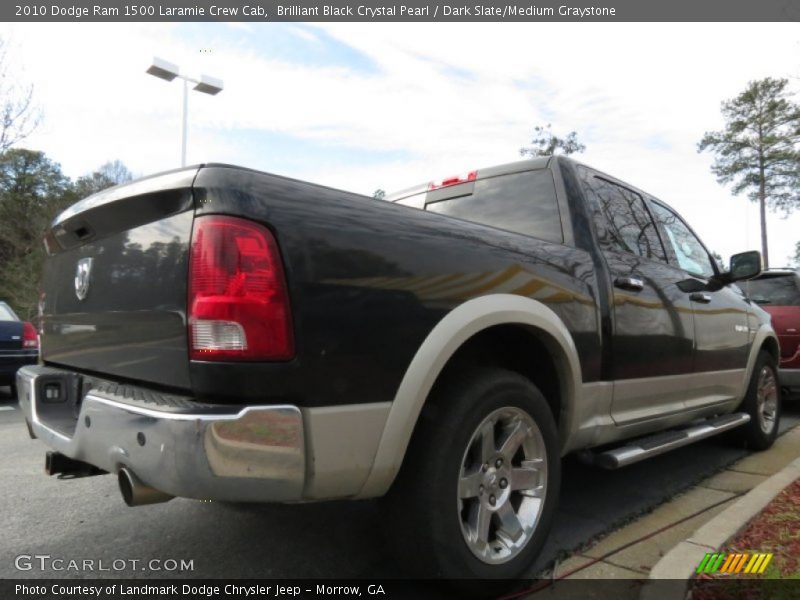 Brilliant Black Crystal Pearl / Dark Slate/Medium Graystone 2010 Dodge Ram 1500 Laramie Crew Cab