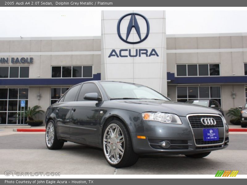Dolphin Grey Metallic / Platinum 2005 Audi A4 2.0T Sedan