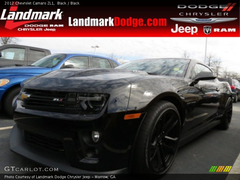 Black / Black 2012 Chevrolet Camaro ZL1