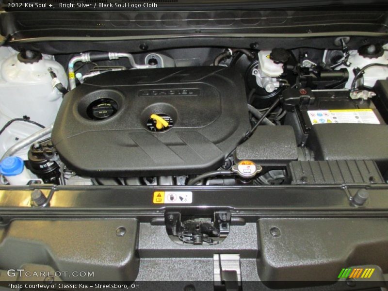 Bright Silver / Black Soul Logo Cloth 2012 Kia Soul +