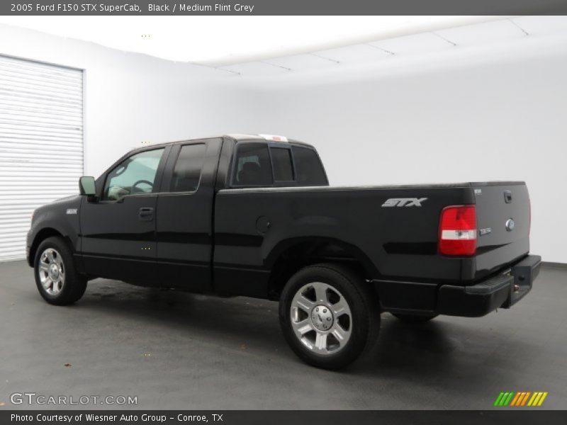 Black / Medium Flint Grey 2005 Ford F150 STX SuperCab