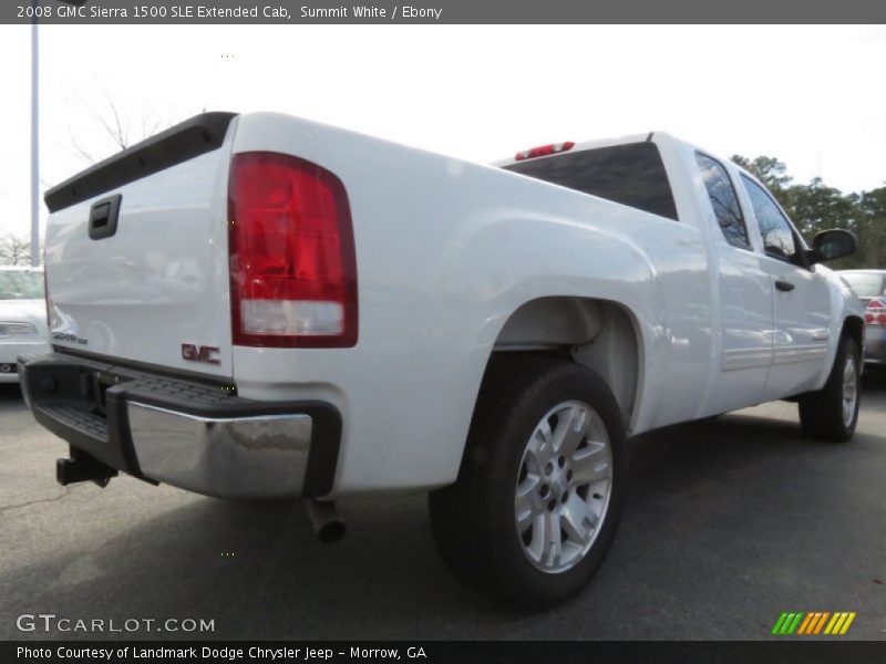 Summit White / Ebony 2008 GMC Sierra 1500 SLE Extended Cab
