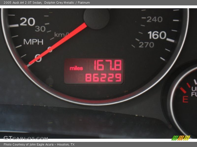Dolphin Grey Metallic / Platinum 2005 Audi A4 2.0T Sedan