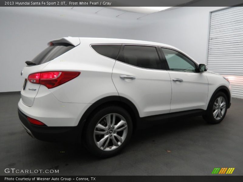 Frost White Pearl / Gray 2013 Hyundai Santa Fe Sport 2.0T