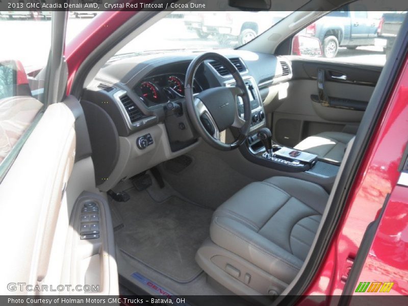 Crystal Red Tintcoat / Cocoa Dune 2013 GMC Acadia Denali AWD