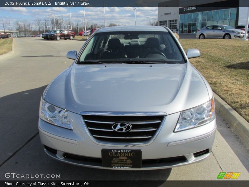 Bright Silver / Gray 2009 Hyundai Sonata GLS