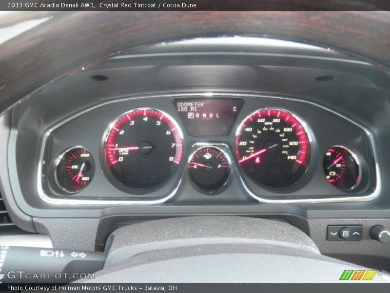 Crystal Red Tintcoat / Cocoa Dune 2013 GMC Acadia Denali AWD