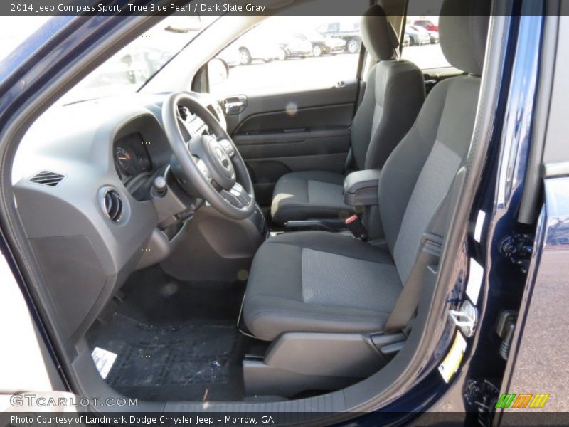 True Blue Pearl / Dark Slate Gray 2014 Jeep Compass Sport