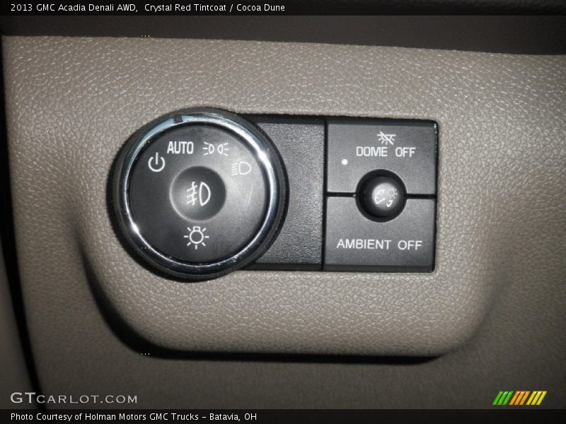 Controls of 2013 Acadia Denali AWD