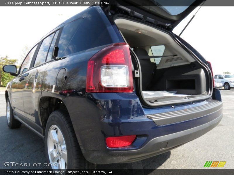 True Blue Pearl / Dark Slate Gray 2014 Jeep Compass Sport