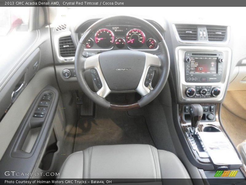 Crystal Red Tintcoat / Cocoa Dune 2013 GMC Acadia Denali AWD