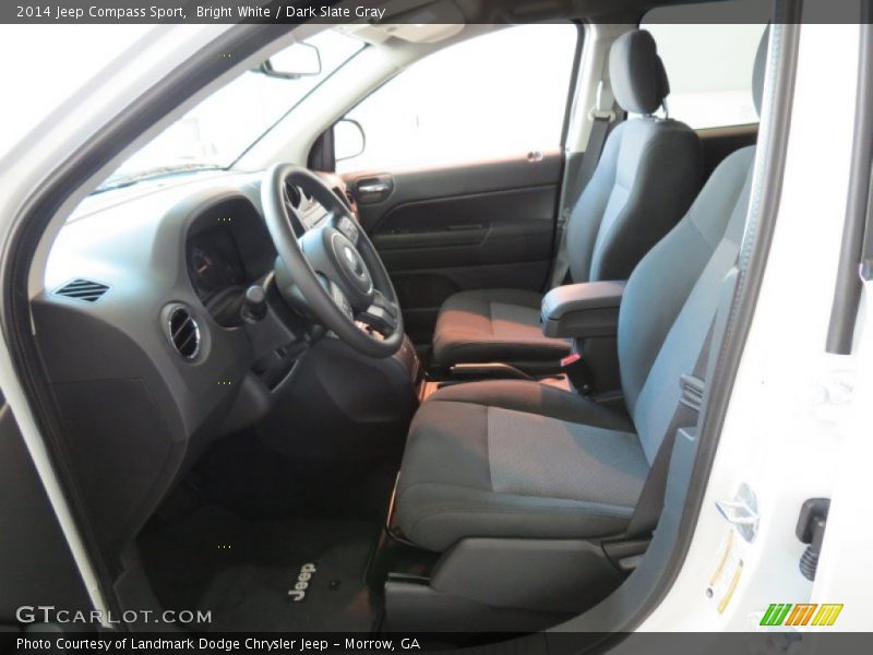 Bright White / Dark Slate Gray 2014 Jeep Compass Sport