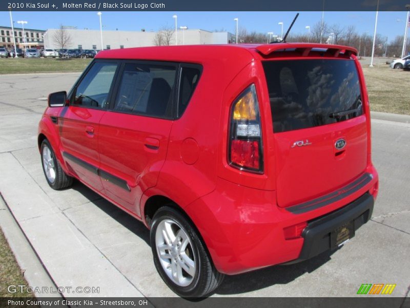 Molten Red / Black Soul Logo Cloth 2010 Kia Soul +