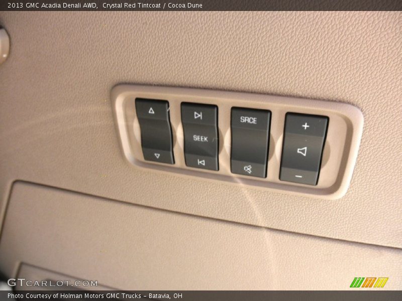 Crystal Red Tintcoat / Cocoa Dune 2013 GMC Acadia Denali AWD