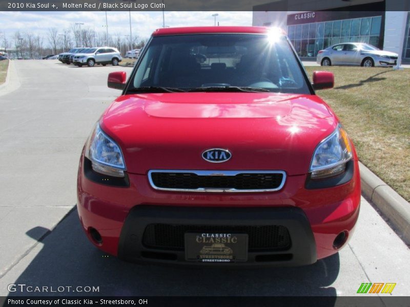Molten Red / Black Soul Logo Cloth 2010 Kia Soul +