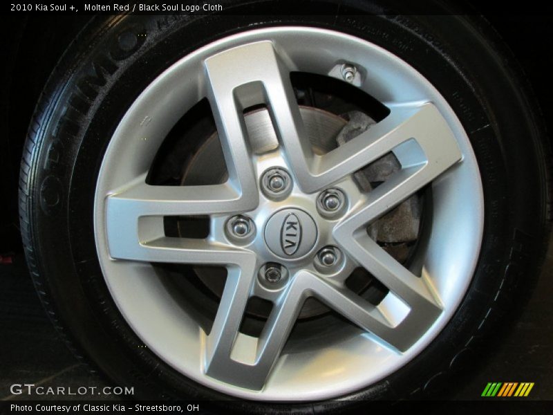 Molten Red / Black Soul Logo Cloth 2010 Kia Soul +
