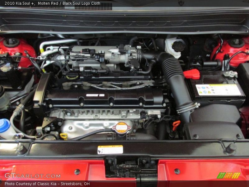 Molten Red / Black Soul Logo Cloth 2010 Kia Soul +