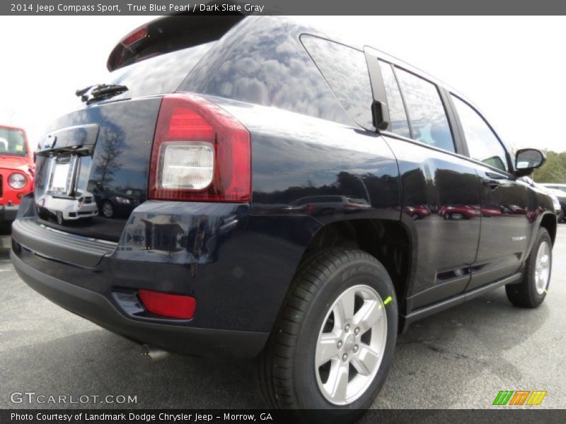 True Blue Pearl / Dark Slate Gray 2014 Jeep Compass Sport