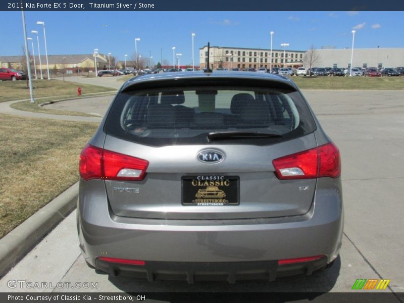 Titanium Silver / Stone 2011 Kia Forte EX 5 Door