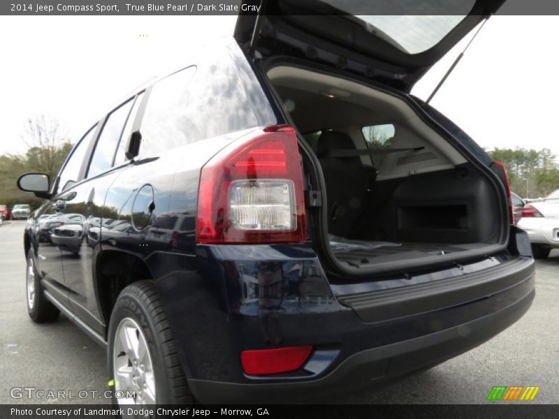 True Blue Pearl / Dark Slate Gray 2014 Jeep Compass Sport