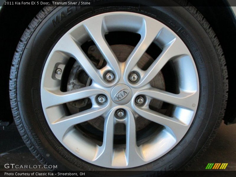 Titanium Silver / Stone 2011 Kia Forte EX 5 Door