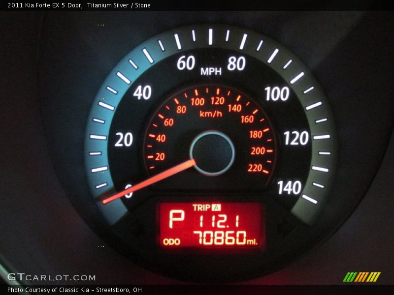 Titanium Silver / Stone 2011 Kia Forte EX 5 Door
