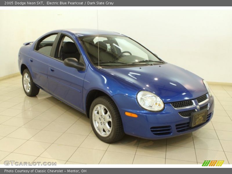Electric Blue Pearlcoat / Dark Slate Gray 2005 Dodge Neon SXT