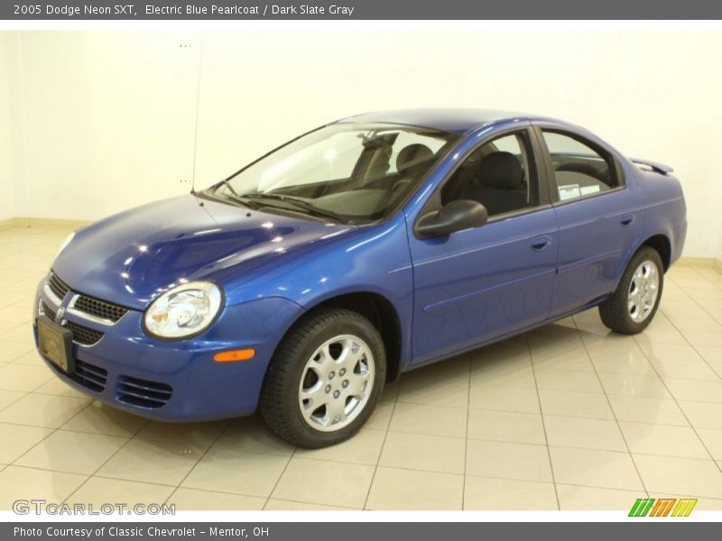 Electric Blue Pearlcoat / Dark Slate Gray 2005 Dodge Neon SXT