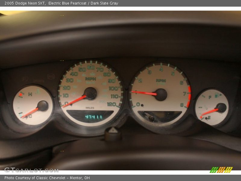 Electric Blue Pearlcoat / Dark Slate Gray 2005 Dodge Neon SXT