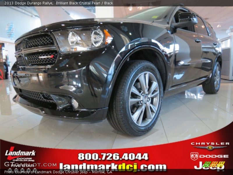 Brilliant Black Crystal Pearl / Black 2013 Dodge Durango Rallye