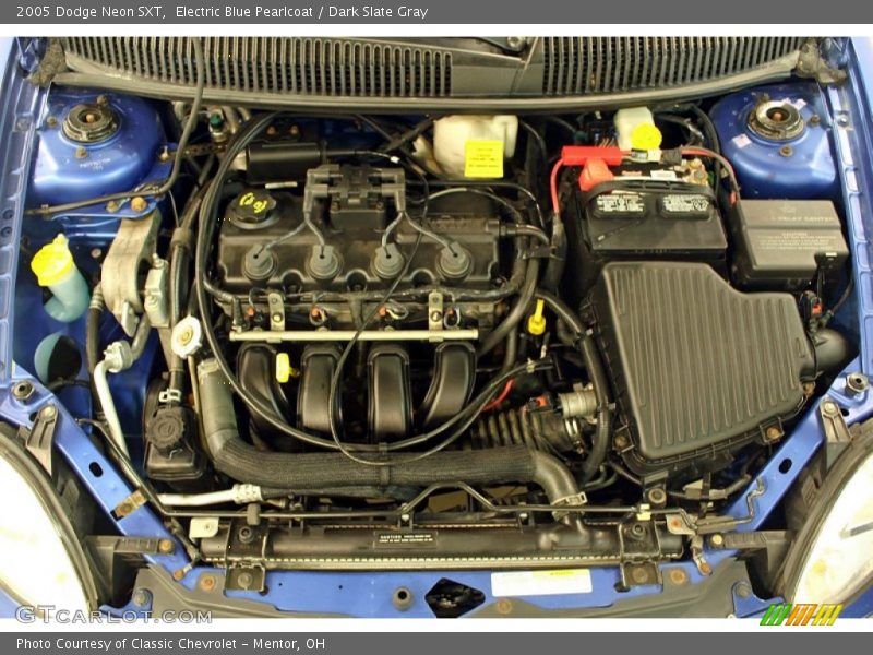 Electric Blue Pearlcoat / Dark Slate Gray 2005 Dodge Neon SXT