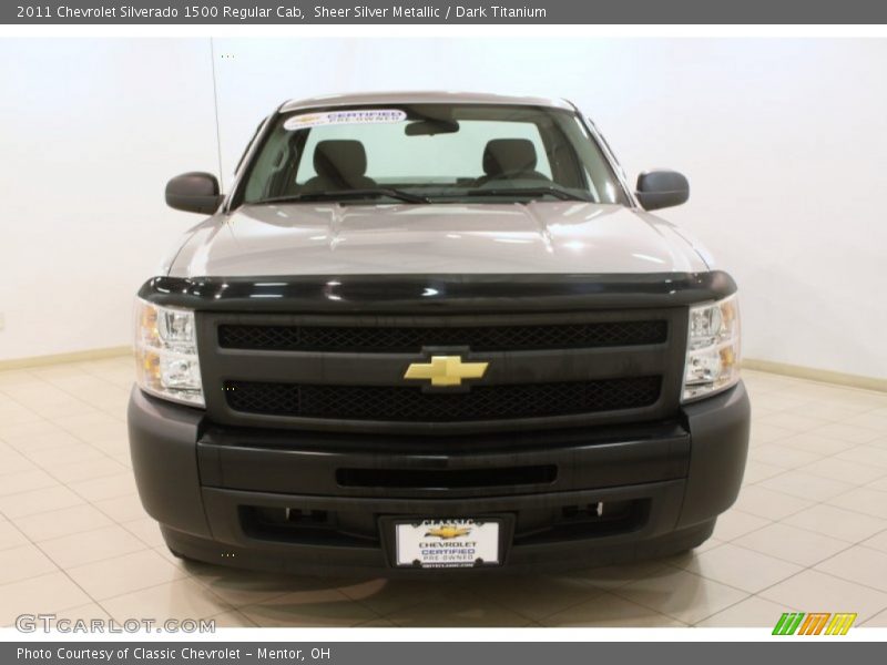 Sheer Silver Metallic / Dark Titanium 2011 Chevrolet Silverado 1500 Regular Cab