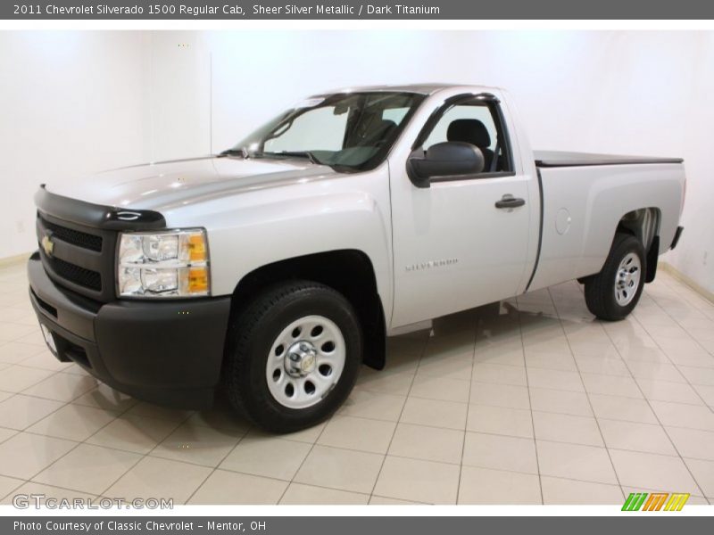 Sheer Silver Metallic / Dark Titanium 2011 Chevrolet Silverado 1500 Regular Cab