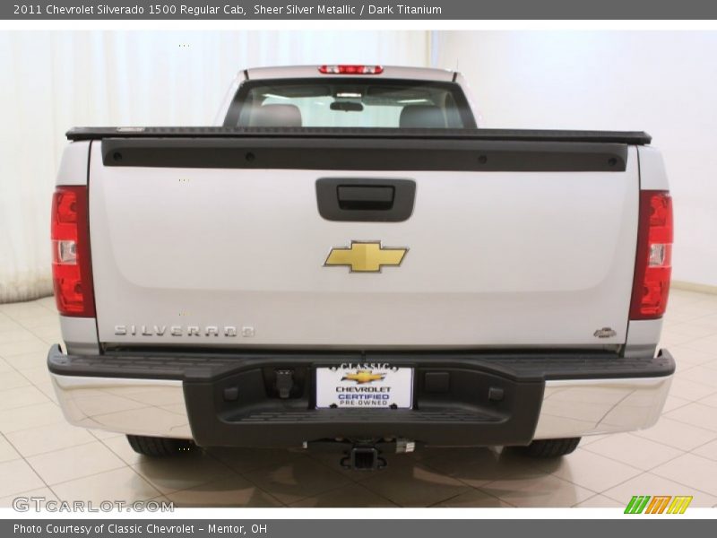 Sheer Silver Metallic / Dark Titanium 2011 Chevrolet Silverado 1500 Regular Cab