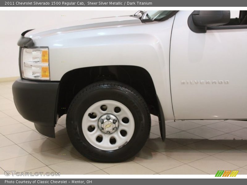 Sheer Silver Metallic / Dark Titanium 2011 Chevrolet Silverado 1500 Regular Cab