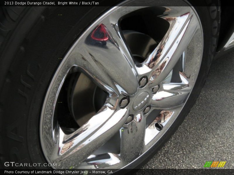 Bright White / Black/Tan 2013 Dodge Durango Citadel