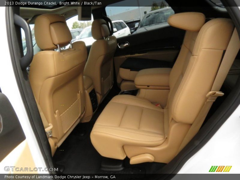 Bright White / Black/Tan 2013 Dodge Durango Citadel