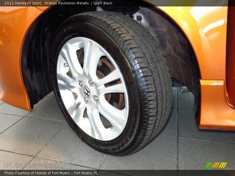 Orange Revolution Metallic / Sport Black 2011 Honda Fit Sport