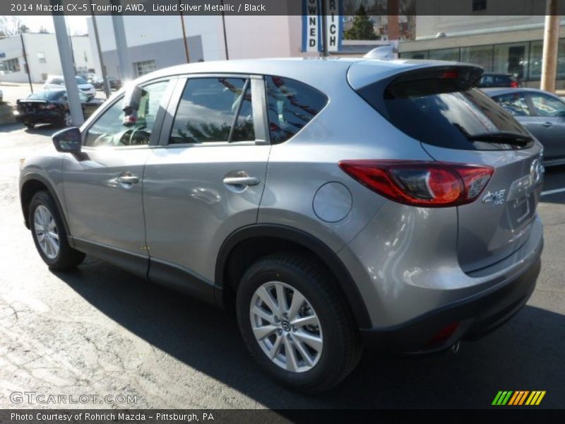 Liquid Silver Metallic / Black 2014 Mazda CX-5 Touring AWD