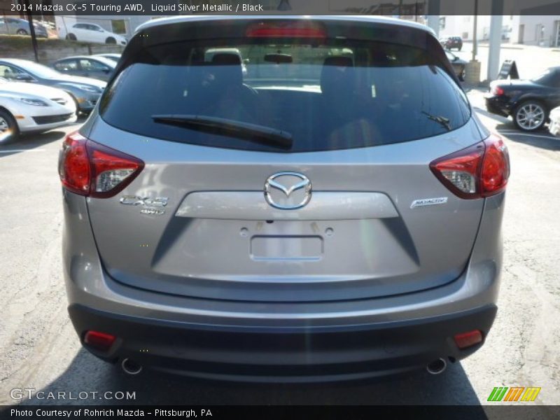 Liquid Silver Metallic / Black 2014 Mazda CX-5 Touring AWD