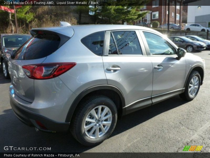 Liquid Silver Metallic / Black 2014 Mazda CX-5 Touring AWD