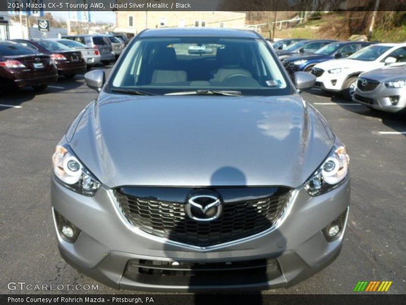 Liquid Silver Metallic / Black 2014 Mazda CX-5 Touring AWD
