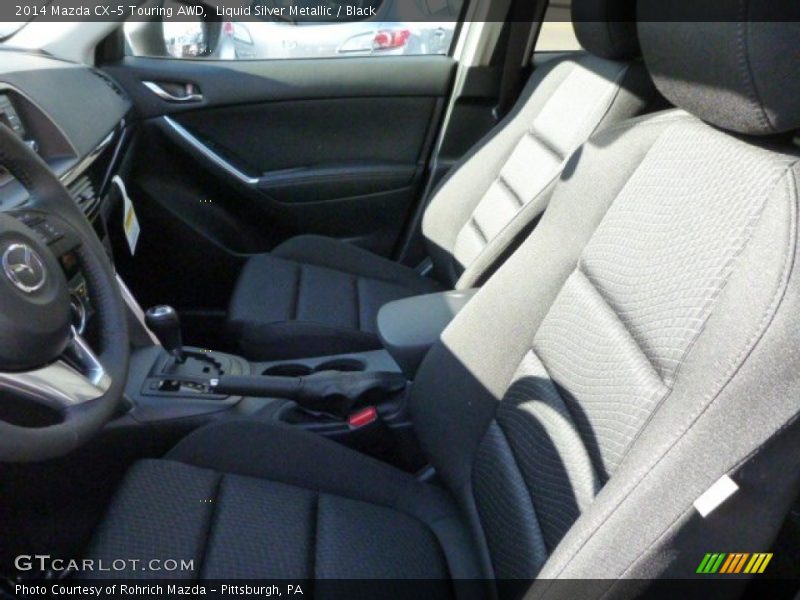 Liquid Silver Metallic / Black 2014 Mazda CX-5 Touring AWD