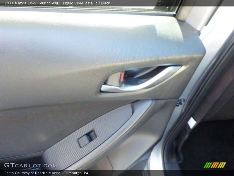 Liquid Silver Metallic / Black 2014 Mazda CX-5 Touring AWD