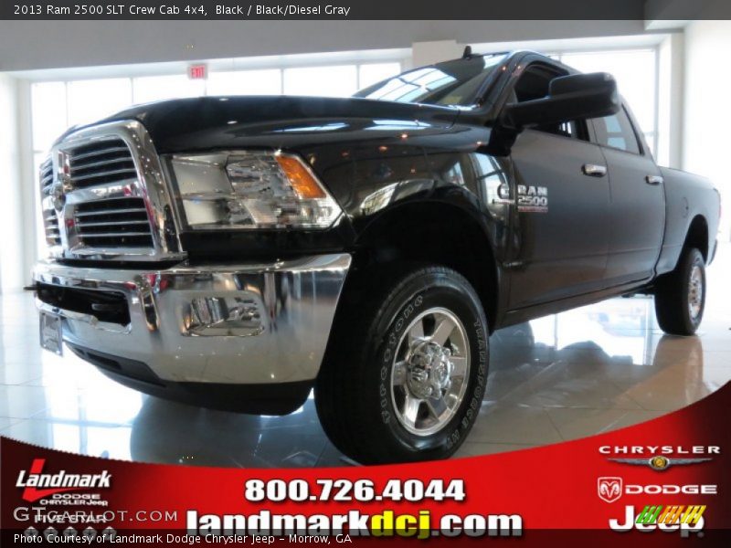 Black / Black/Diesel Gray 2013 Ram 2500 SLT Crew Cab 4x4
