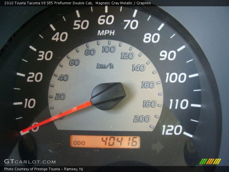 Magnetic Gray Metallic / Graphite 2010 Toyota Tacoma V6 SR5 PreRunner Double Cab